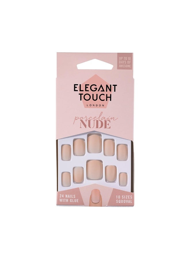24-Piece Nude Collection False Nails Set Porcelain
