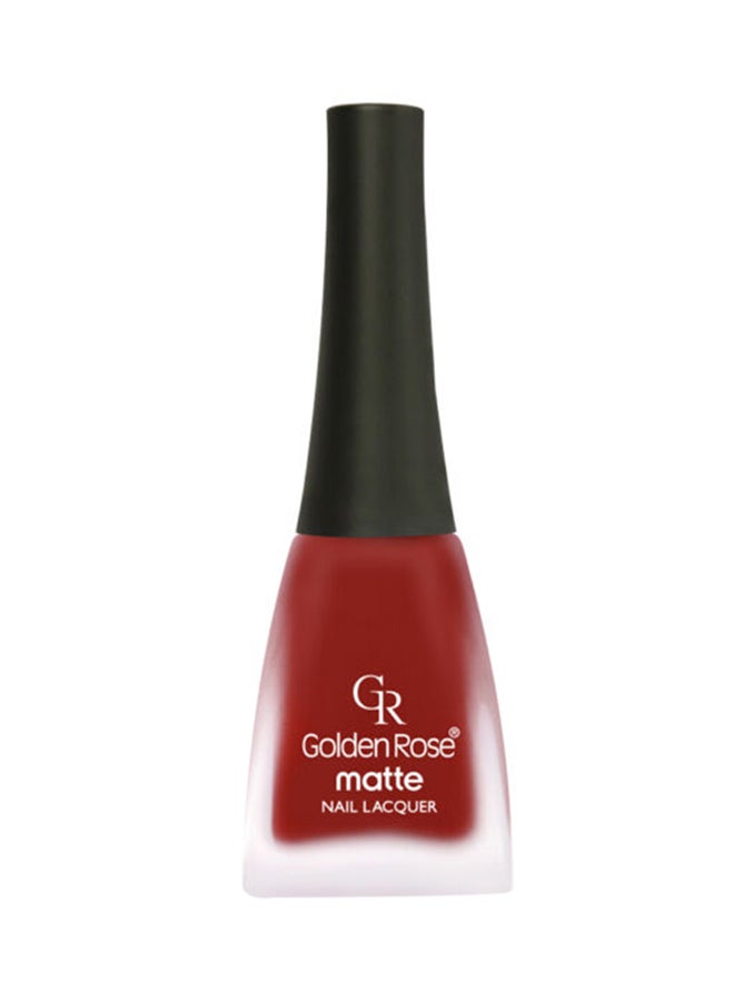 Matte Nail Lacquer Red