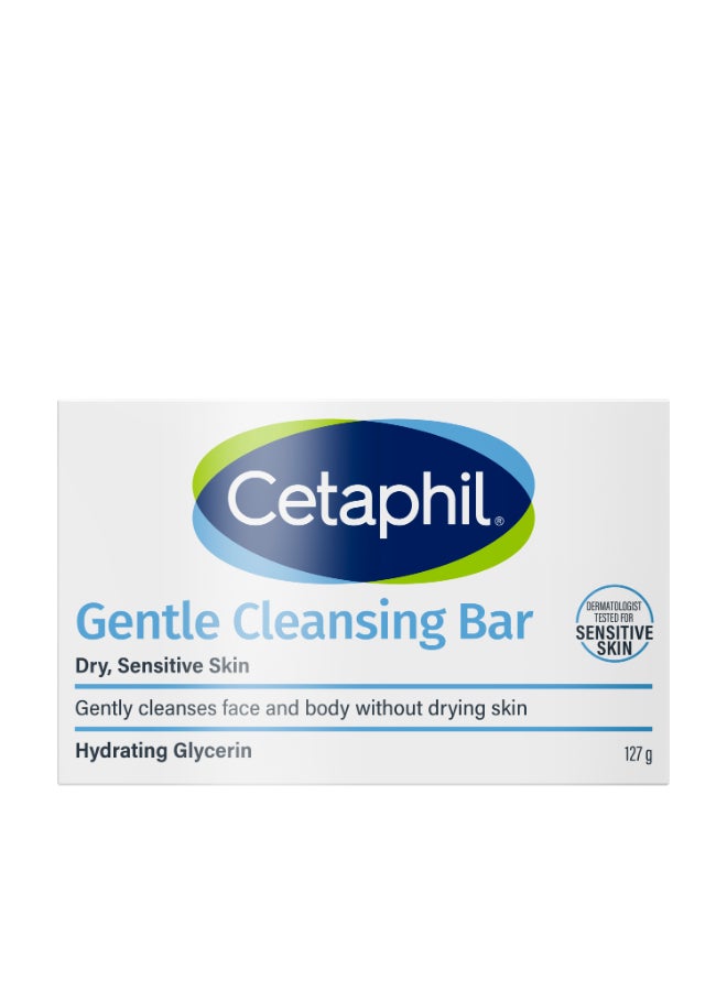 Gentle Cleansing Bar, Face And Body Wash For Men And Women, Dry To Normal Sensitive Skin, Unscented 127grams - image 3