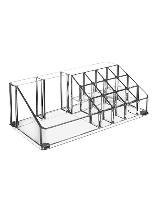 Acrylic Lipstick And Makeup Brush Storage Organizer Box Clear