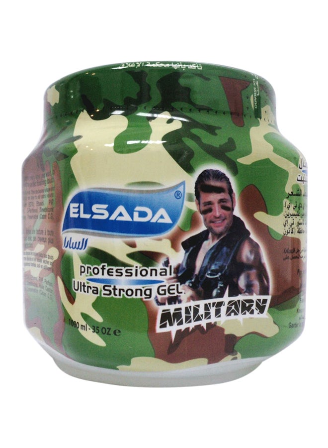 Professional Ultra Strong Hair Gel Military 1000ml