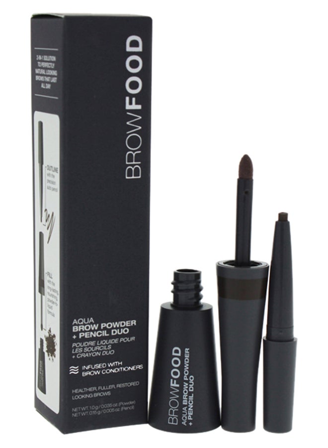 Aqua Brow Powder And Pencil Duo Dark Brunette