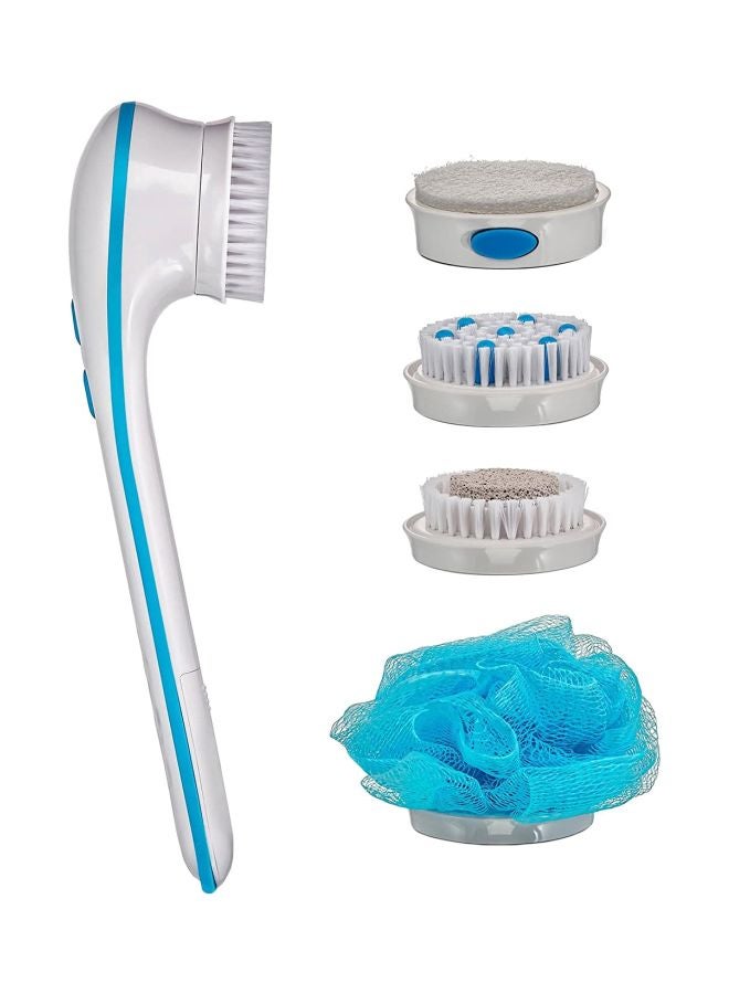 5-In-1 Bathing Brush Kit White/Blue
