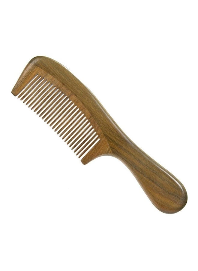 Wooden Hair Comb Brown
