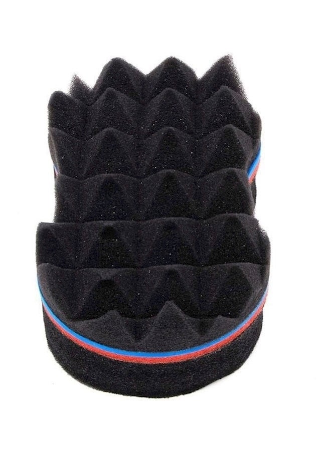Magic Twist Hair Curl Sponge Brush Black/Blue/Red