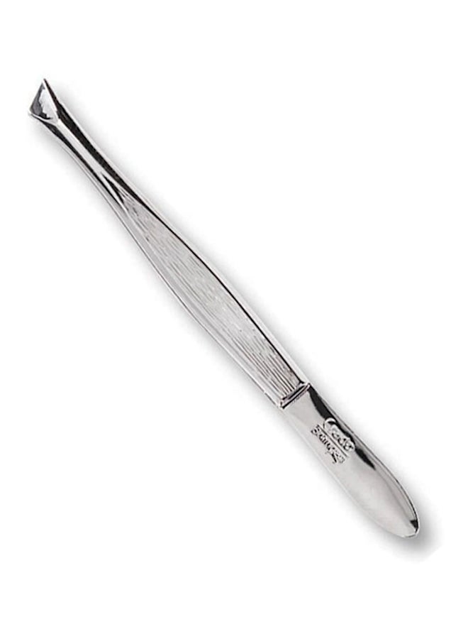 Oblique Tweezer Silver