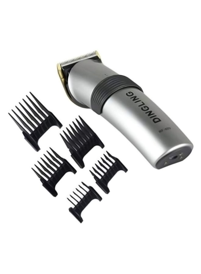 Professional Electric Hair Clipper With Blades Silver/Black