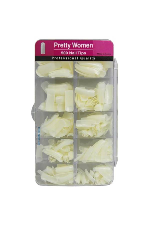 500-Piece Nail Tip Clear