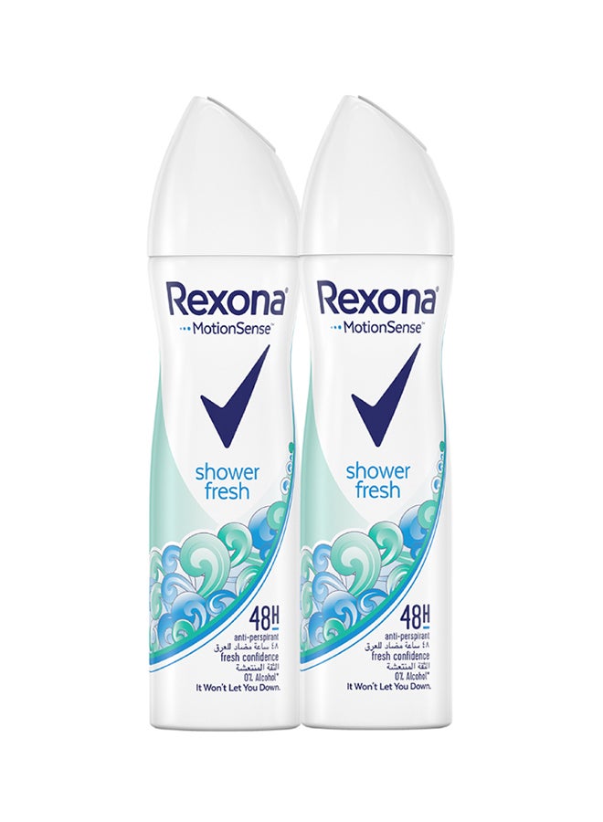 Deodorant Aerosol Shower Fresh 150 ml Pack Of 2