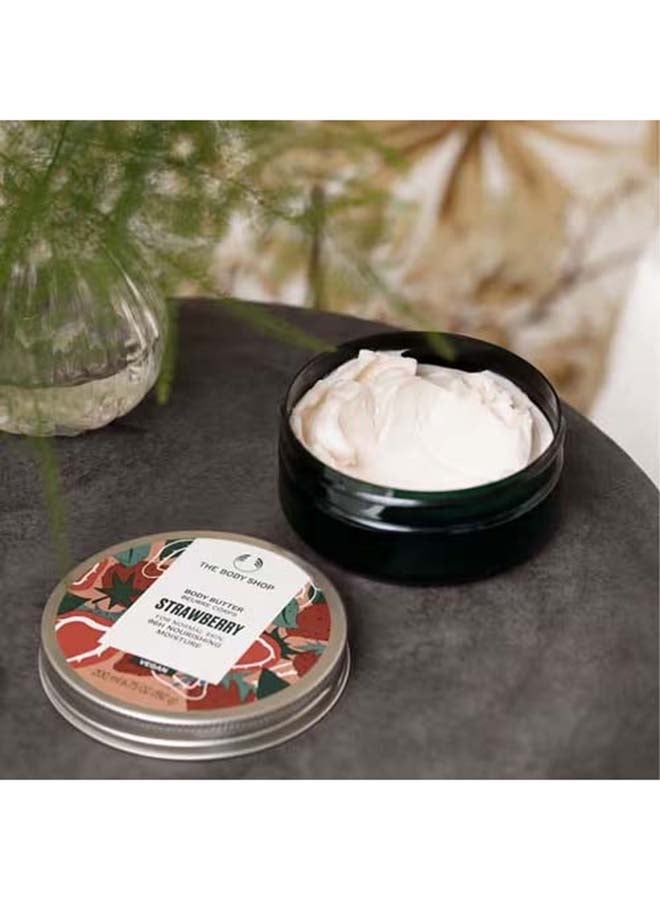 Strawberry Body Butter – Intensely Moisturising Body Cream with Cold-Pressed Strawberry Seed Oil | Silky-Soft Skin, Delicious Fruity Strawberry Scent | Deep Hydration, Non-Greasy | Nourishes & Softens Dry Skin, Strawberry 200ml - image 2