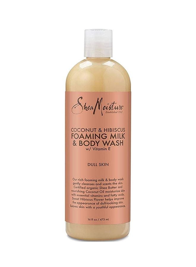 Pack of 6 Shea Moisture Coconut And Hibiscus Foaming Milk And Body Wash
