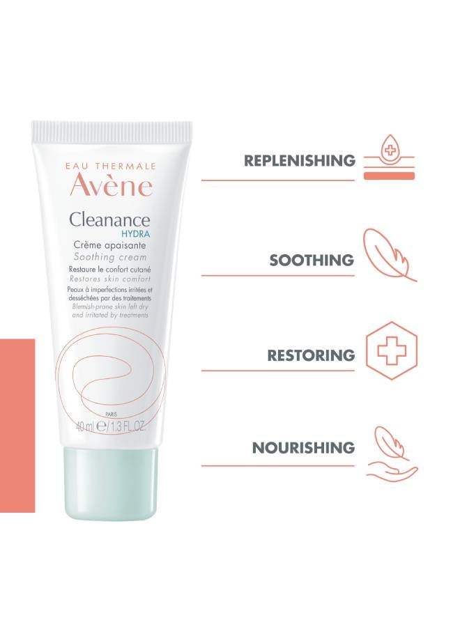 Cleanance Hydra Soothing Cream 40ml – Compensating Moisture for Acne-Treated Skin, Dextran Sulfate And Glycoleol, Non-Greasy And Nourishing for Anti-Acne Medication Dryness Relief 40ml 40ml - image 5