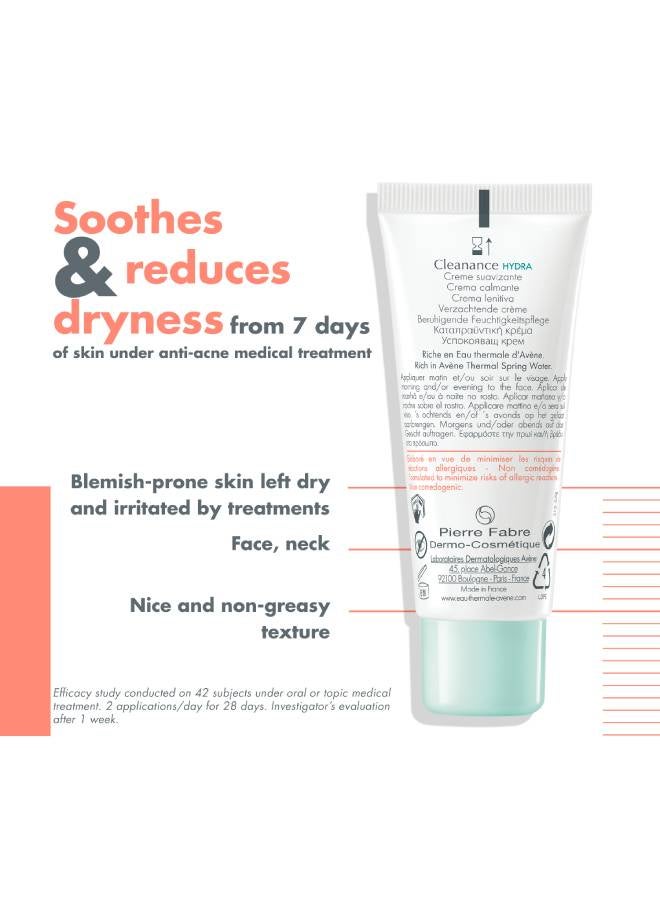 Cleanance Hydra Soothing Cream 40ml – Compensating Moisture for Acne-Treated Skin, Dextran Sulfate And Glycoleol, Non-Greasy And Nourishing for Anti-Acne Medication Dryness Relief 40ml 40ml - image 6
