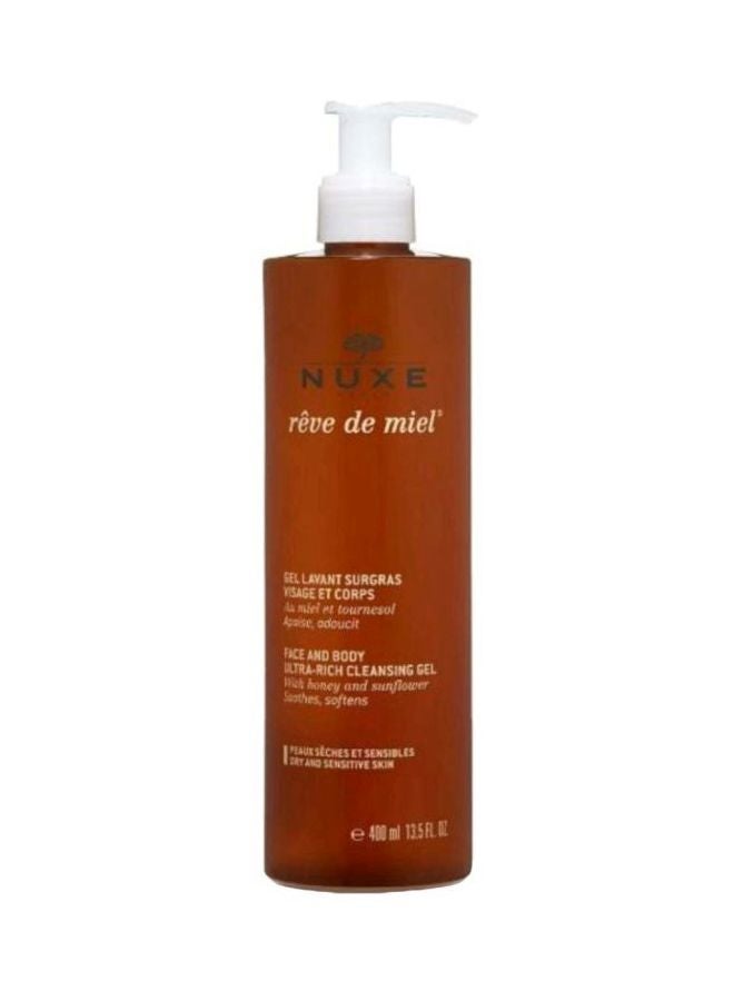 Reve de Miel Face and Body Ultra-Rich Cleansing Gel, 13.5 fl. oz.