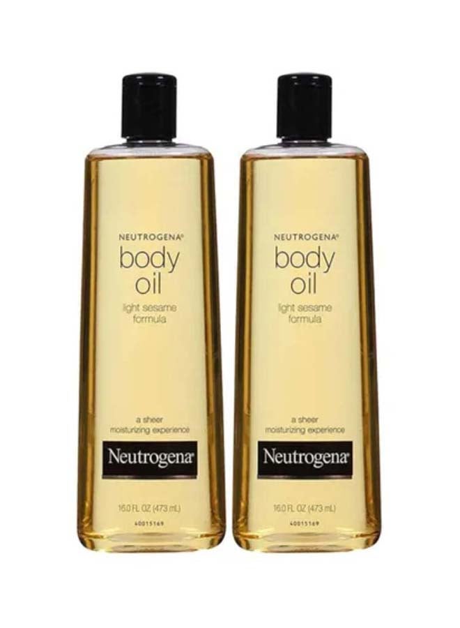 Pack Of 2 Light Sesame Formula Body Oil 2 x 473ml