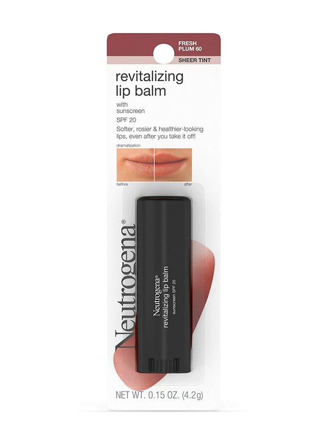 Revitalizing Lip Balm Spf 20 Fresh Plum 60 0.15 Oz ( Pack Of 2)