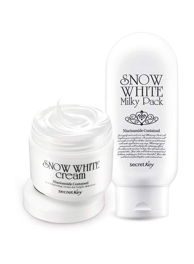 Secretkey Snow White Cream 50G+Snow White Milky Pack 200G Set Bb