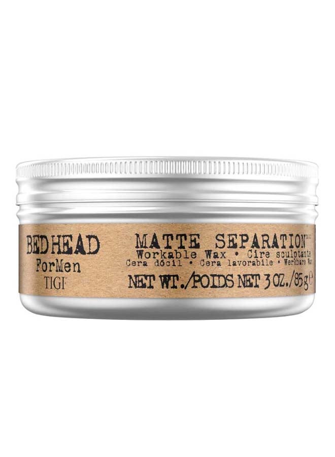 Bed Head B For Men Matte Separation Workable Wax