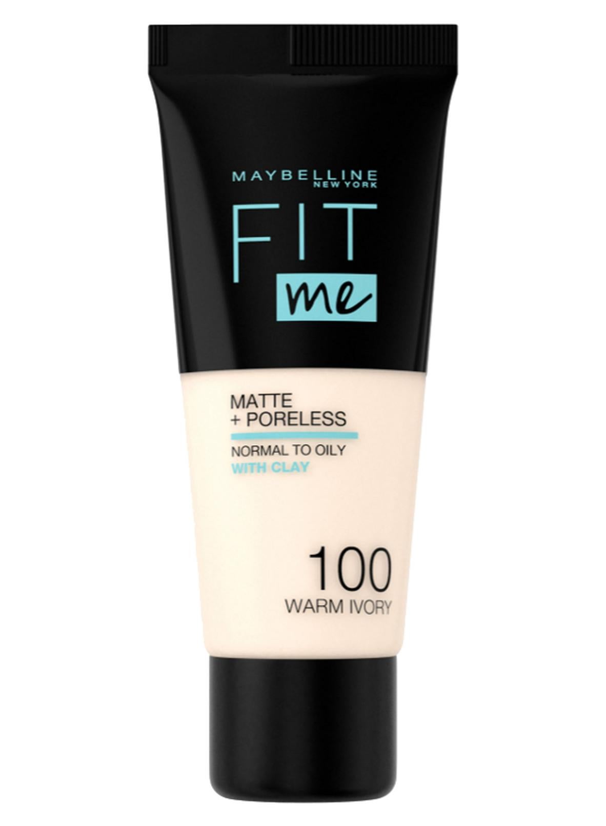 Fit Me Matte & Poreless Liquid Foundation 100 Warm Ivory