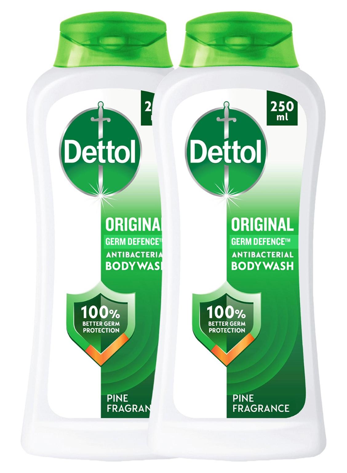 Original Antibacterial Body Shower Gel, 250ml × 2