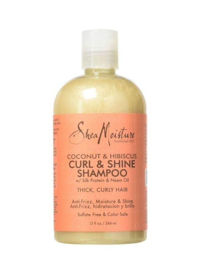 2-Piece Coconut And Hibiscus Curl And Shine Shampoo Set 2x384ml