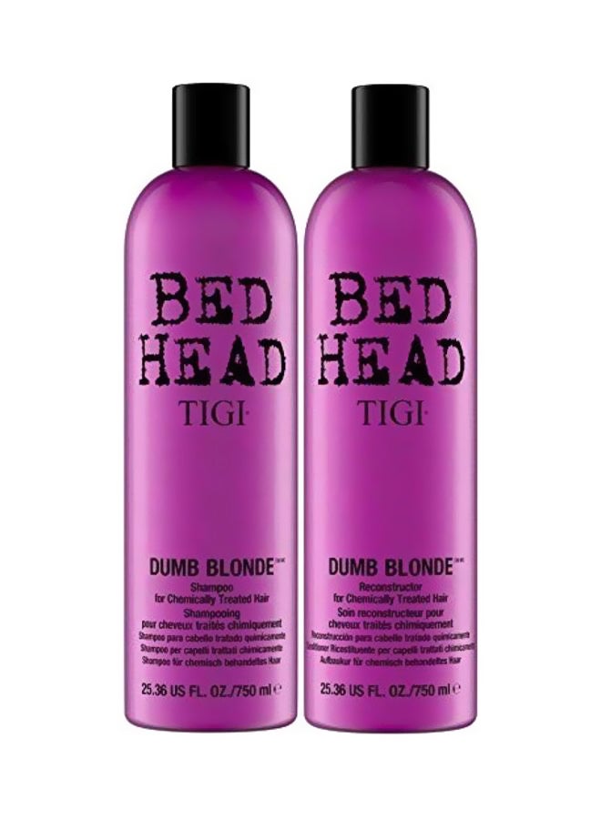 Bed Head Dumb Blonde Shampoo And Reconstructor Conditioner Duo