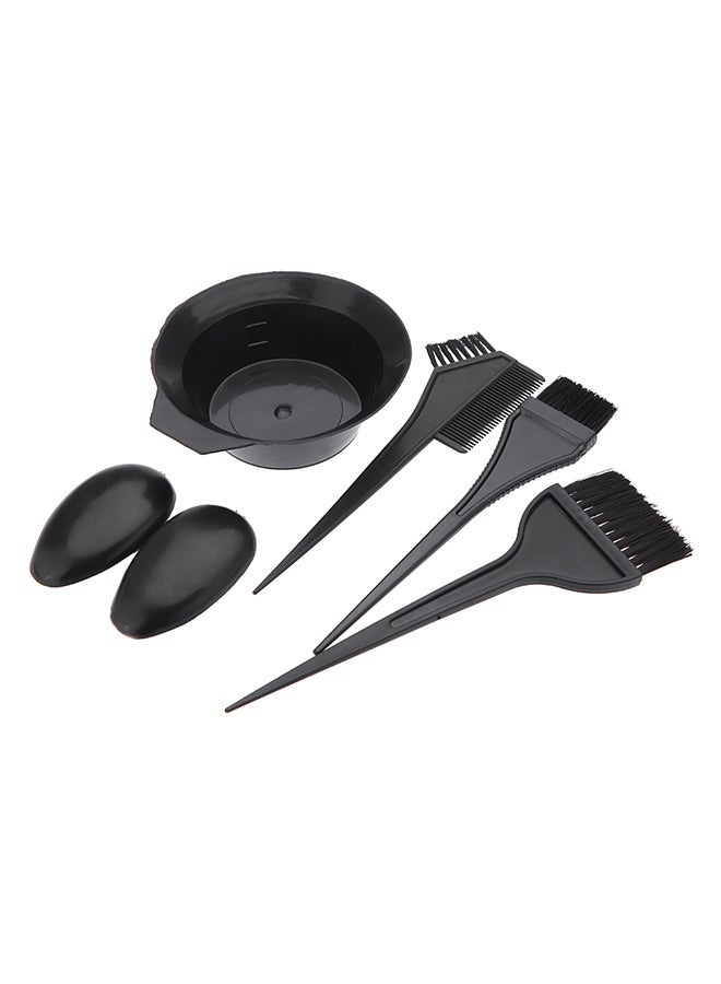 5-Piece Hairdressing Brush Combo Black