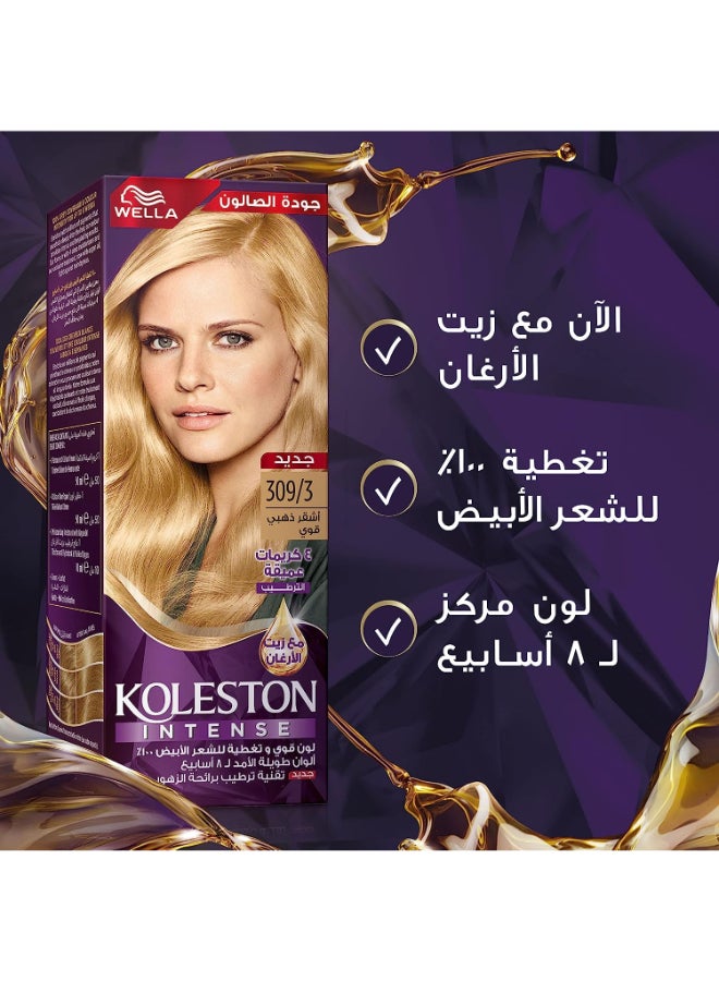 Koleston Intense Hair Color 309/3 Golden Blonde - image 6