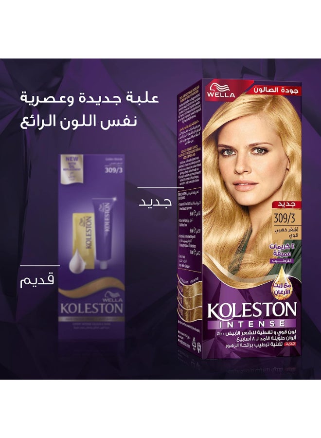 Koleston Intense Hair Color 309/3 Golden Blonde - image 7