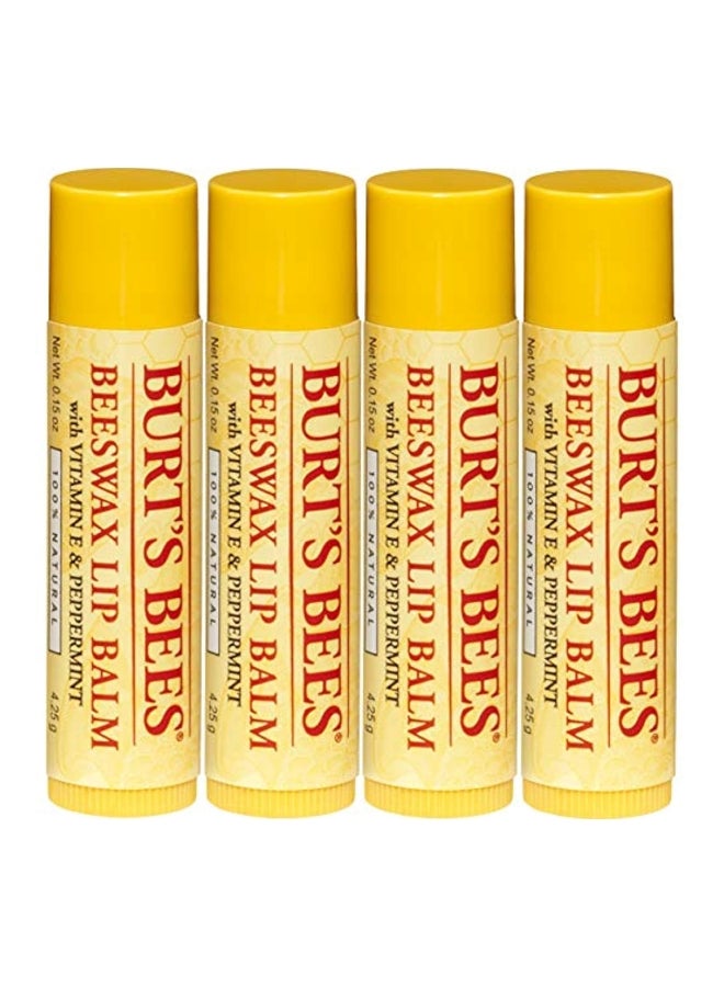 4-Piece Moisturizing Lip Balm