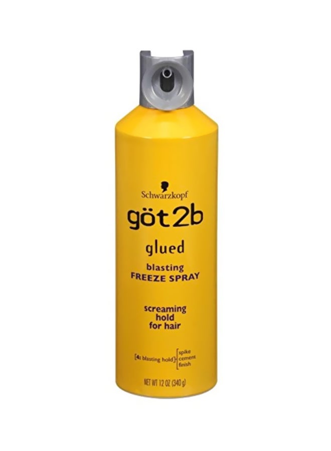 Pack Of 2 Glued Blasting Freeze Spray Clear 340grams