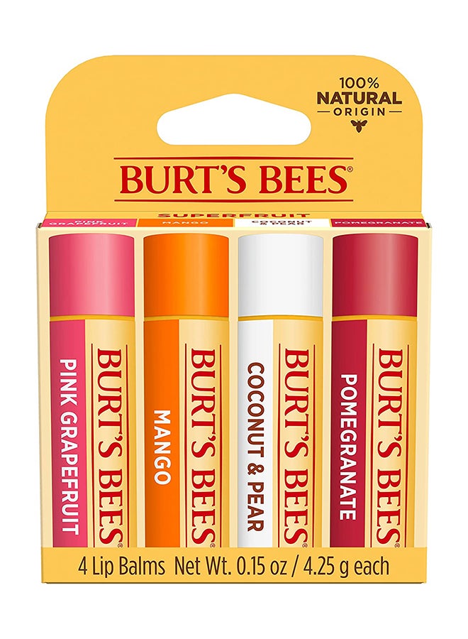 Pack Of 4 Natural Moisturizing Lip Balm