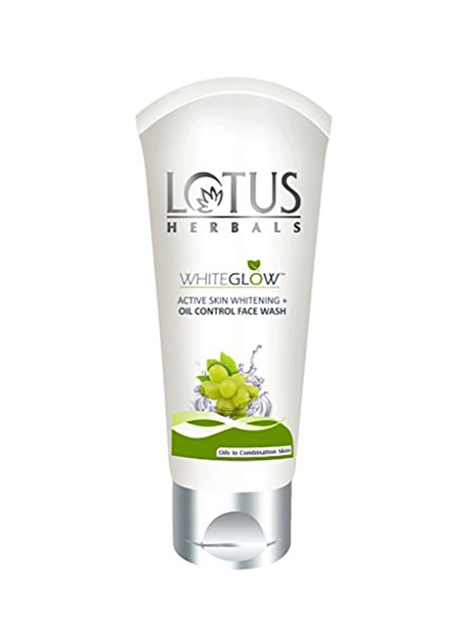 White Glow Active Skin Whitening And Oil Control Facewash 100grams