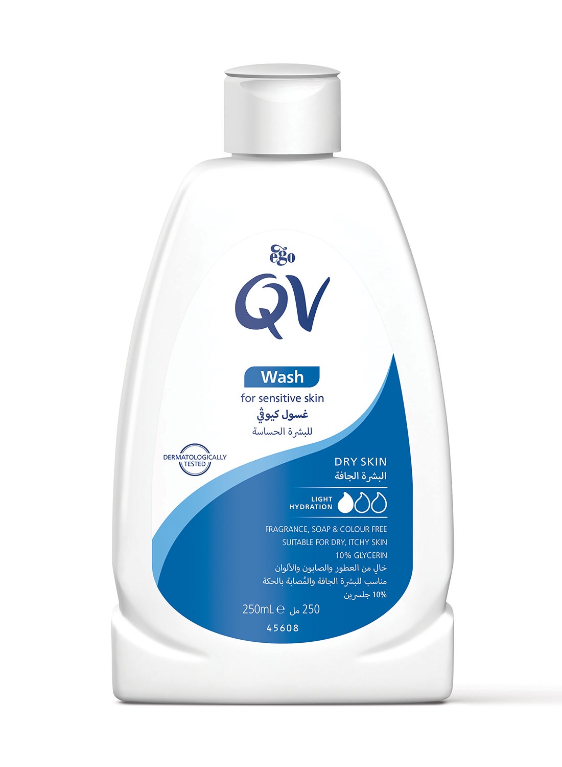 Soap-Free Daily Body Cleanser & Shower Wash (250ml) - for Dry, Sensitive & Eczema-Prone Skin - Lightly Foaming, pH Balanced, Non-Drying Formula 250ml