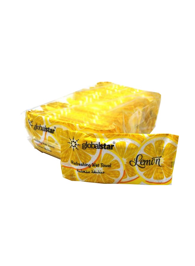 20-Piece Refreshing Wet Towel Yellow