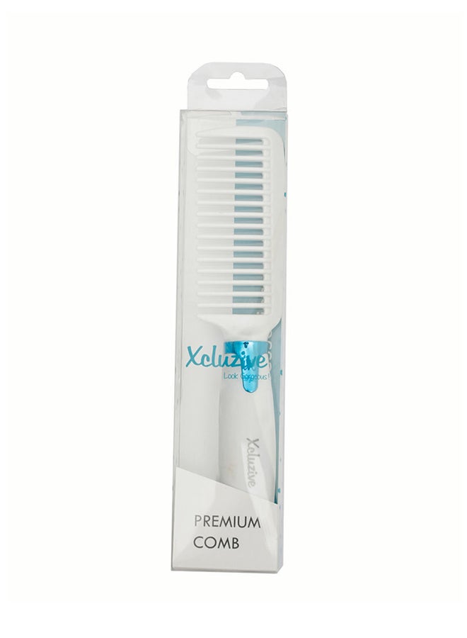 Premium Hair Comb White/Blue