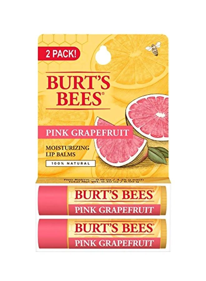 2-Piece Pink Grapefruit Moisturizing Lip Balms 4.25grams