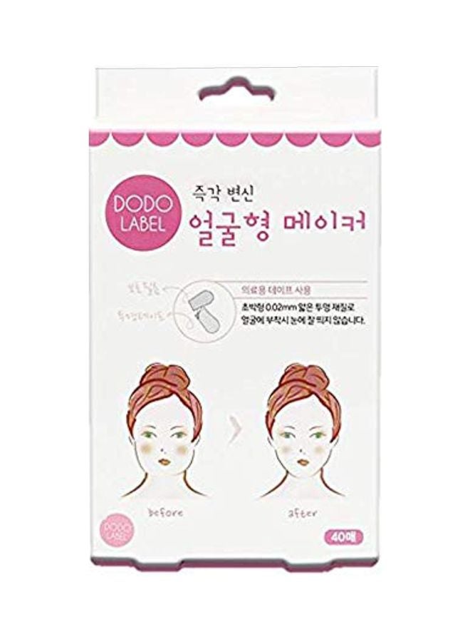 40-Piece V Shaped Face Lifting Patch Set 10inch