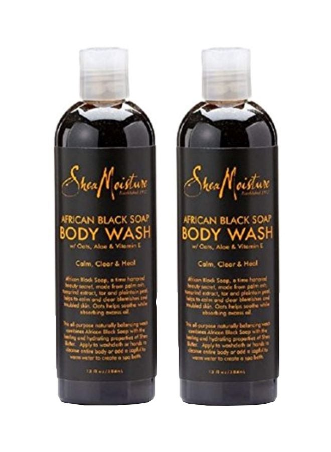 2-Piece African Black Soap Body Wash