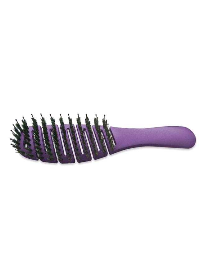 Mix Bristles Flexivent Hair Brush Purple