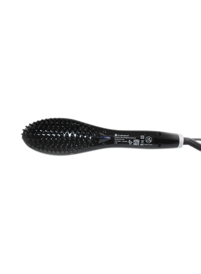 Ceramic Hair Straightening Brush Black