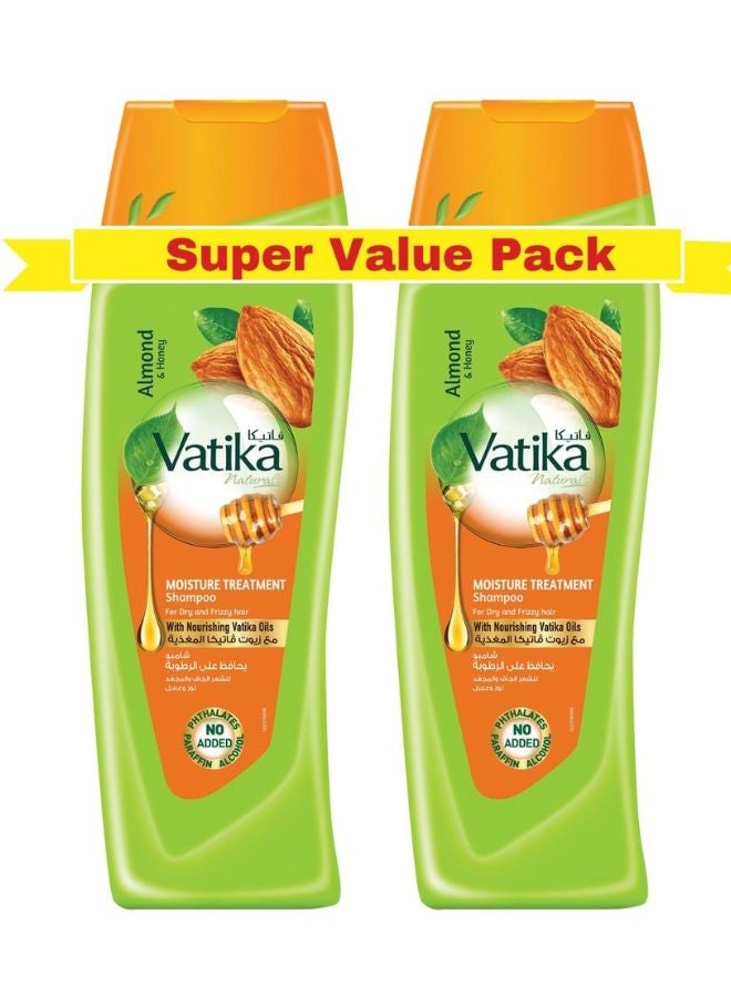 Moisture Treatment Shampoo Enriched With Almond And Honey Extracts Pack Of 2 400ml