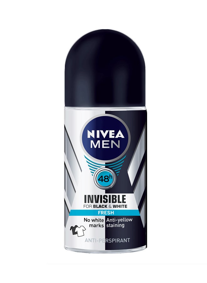 Invisible Black And White Roll-On Deodorant 50ml
