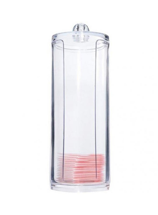 Cotton Pad Storage Organizer Cosmetic Case Clear