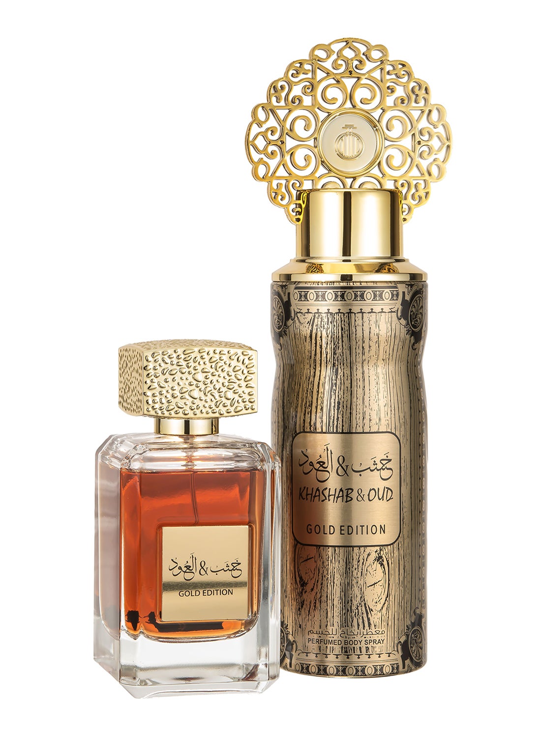 Khashab & Oud Gold Edition Gift Set Eau De Parfume 100ml +Perfume Spray 200ml