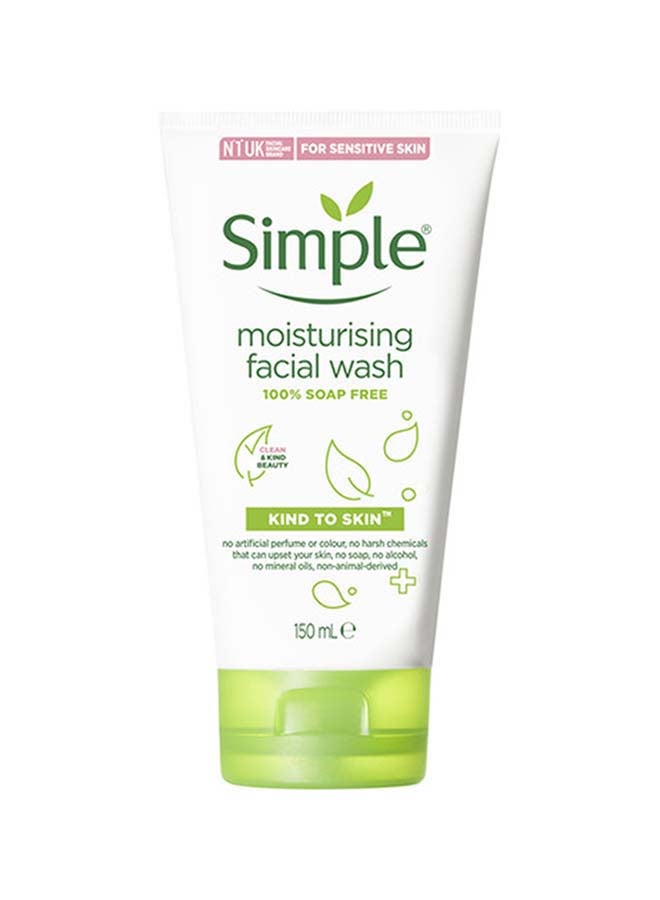 Moisturising Face Wash For Naturally Healthy Skin Soap Free 150ml