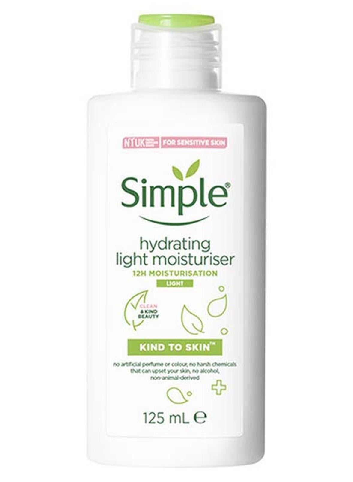Face Cream For Sensitive Skin Hydrating Light Moisturiser 125ml