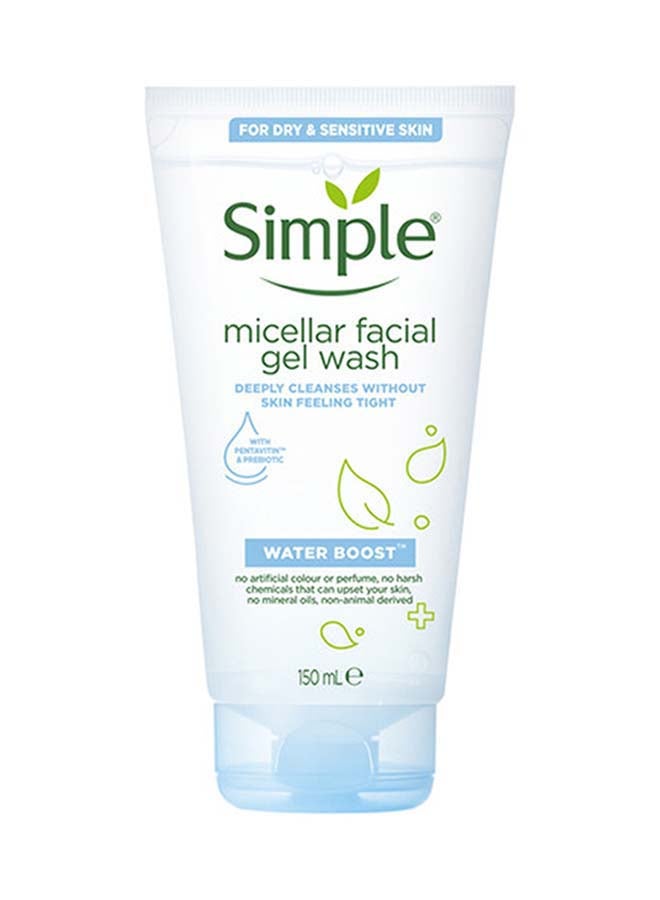 Waterboost Face Wash For Sensitive Skin Micellar Deeply Cleanses Skin 150ml