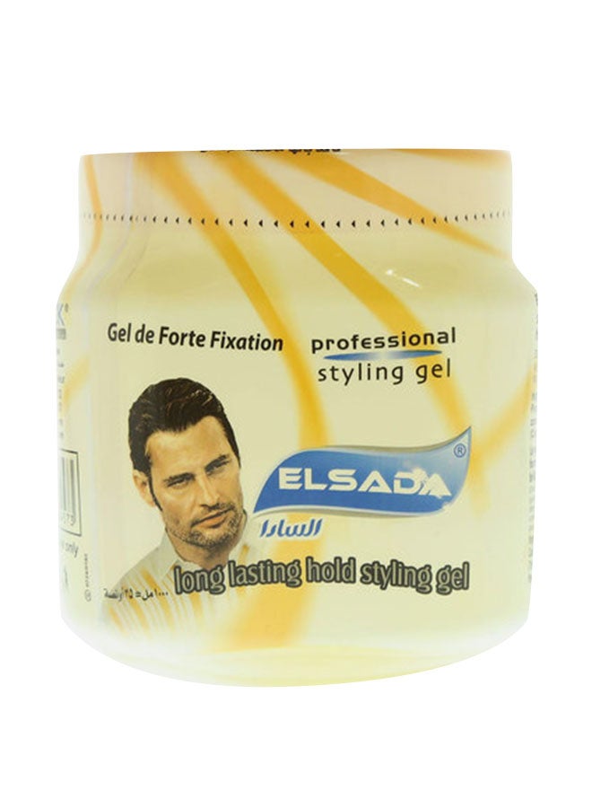 El Sada Yellow Professional Styling Gel 1Liters