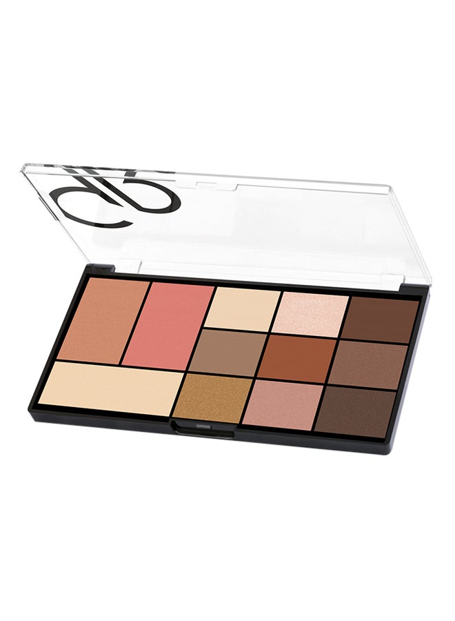City Style Face And Eye Palette 01 Warm Nude